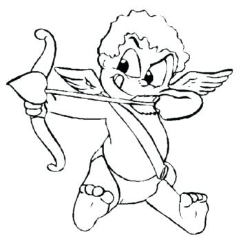 350x350 Cupid Coloring Sheets Cupid Coloring Pages Cupids Arrow Coloring