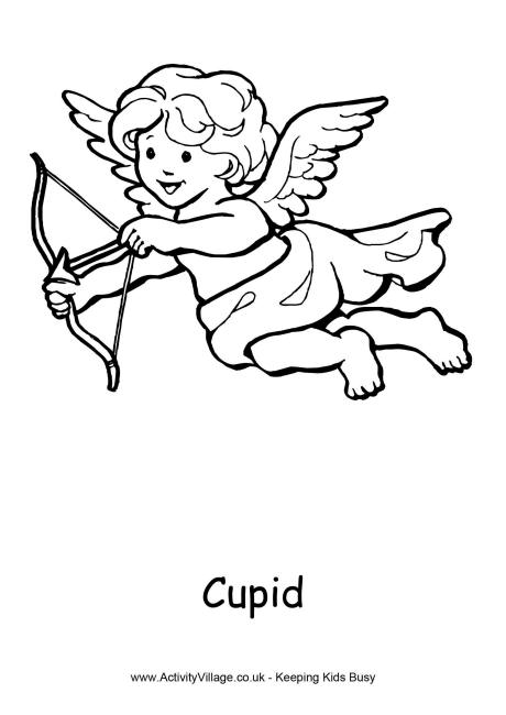 460x650 Cupid Colouring Page 3