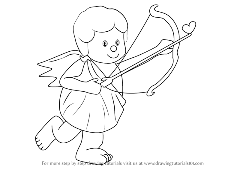 800x566 Learn How To Draw A Cupid With Bow (Love) Step By Step Drawing