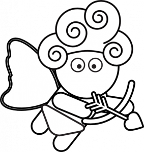 283x300 Coloring Pages Appealing Simple Cupid Drawing 05 Easycupid