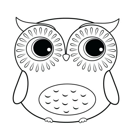 Simple Cute Owl Drawing at GetDrawings | Free download