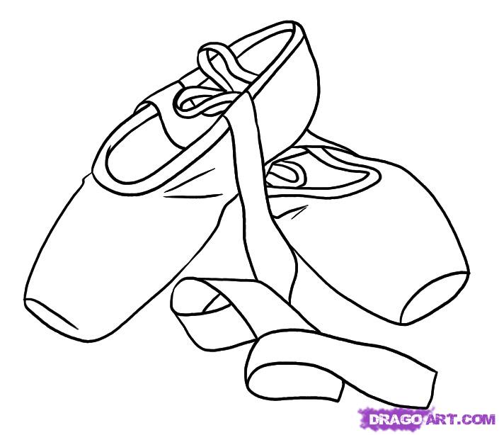 705x614 How To Draw Ballet Shoes, Step By Step, Stuff, Pop Culture, Free