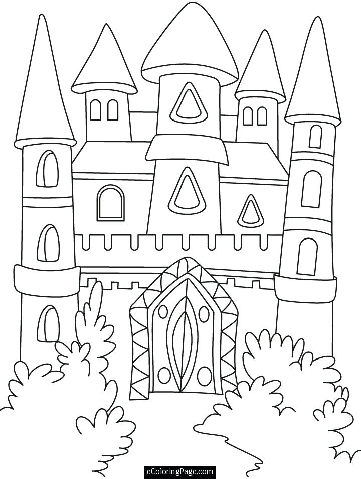 720x954 Cinderella Castle Coloring Pages Castle Coloring Pages Disney