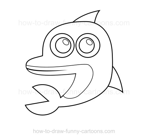 500x474 To Draw A Dolphin