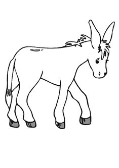 235x333 Donkey Pattern. Use The Printable Pattern For Crafts, Creating