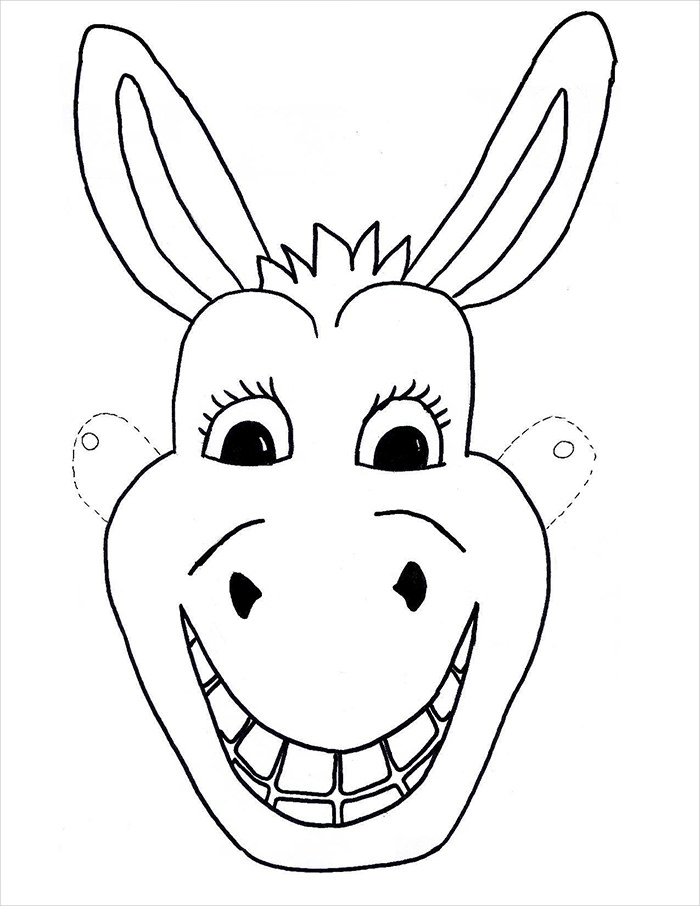 700x906 Animal Mask Template