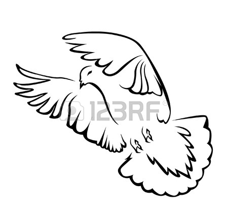 450x439 Dove Of Peace Simple Symbol Royalty Free Cliparts, Vectors,
