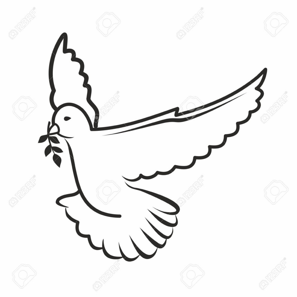 Simple Dove Drawing at GetDrawings | Free download