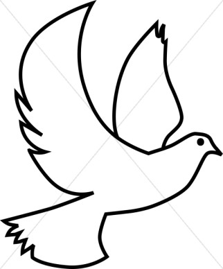 322x388 Best Photos Of Dove Outline Printable