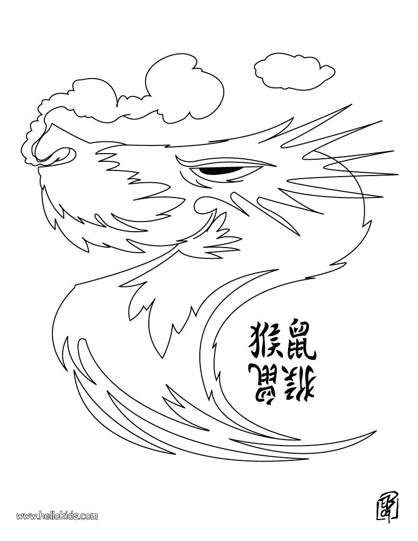 820x1060 Dragon Head Coloring Pages New Page 41 Glamorous Chinese Simple