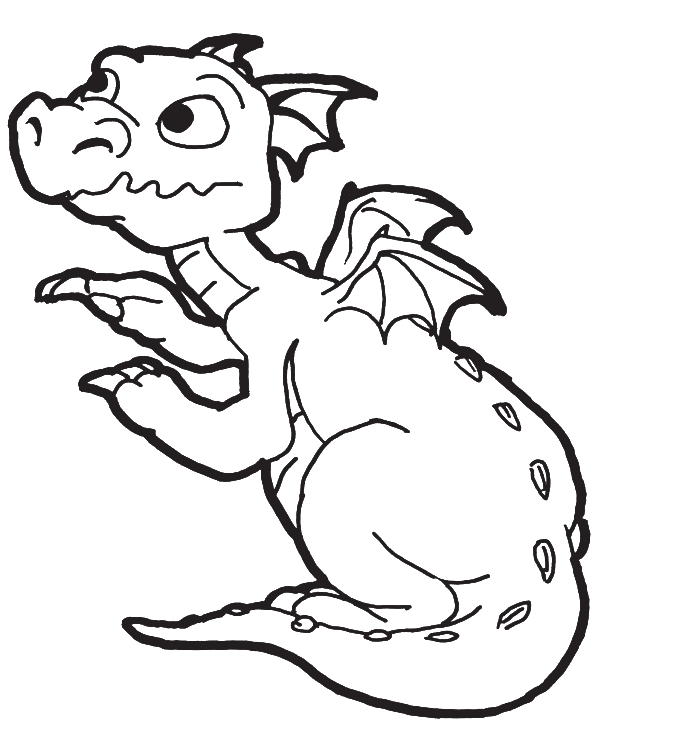 700x756 Dragon Outline Drawing 489024