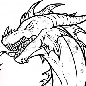 300x300 Adult Dragon Drawings Easy Dragon Drawings Easy. Dragon Drawings