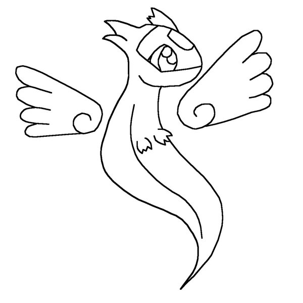 600x600 Chibi Dragon Line Art By Ashwing Sandangel