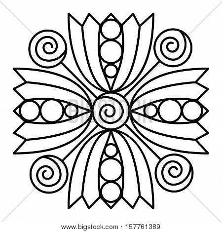 450x470 Simple Mandala Flower Design Vector Amp Photo Bigstock