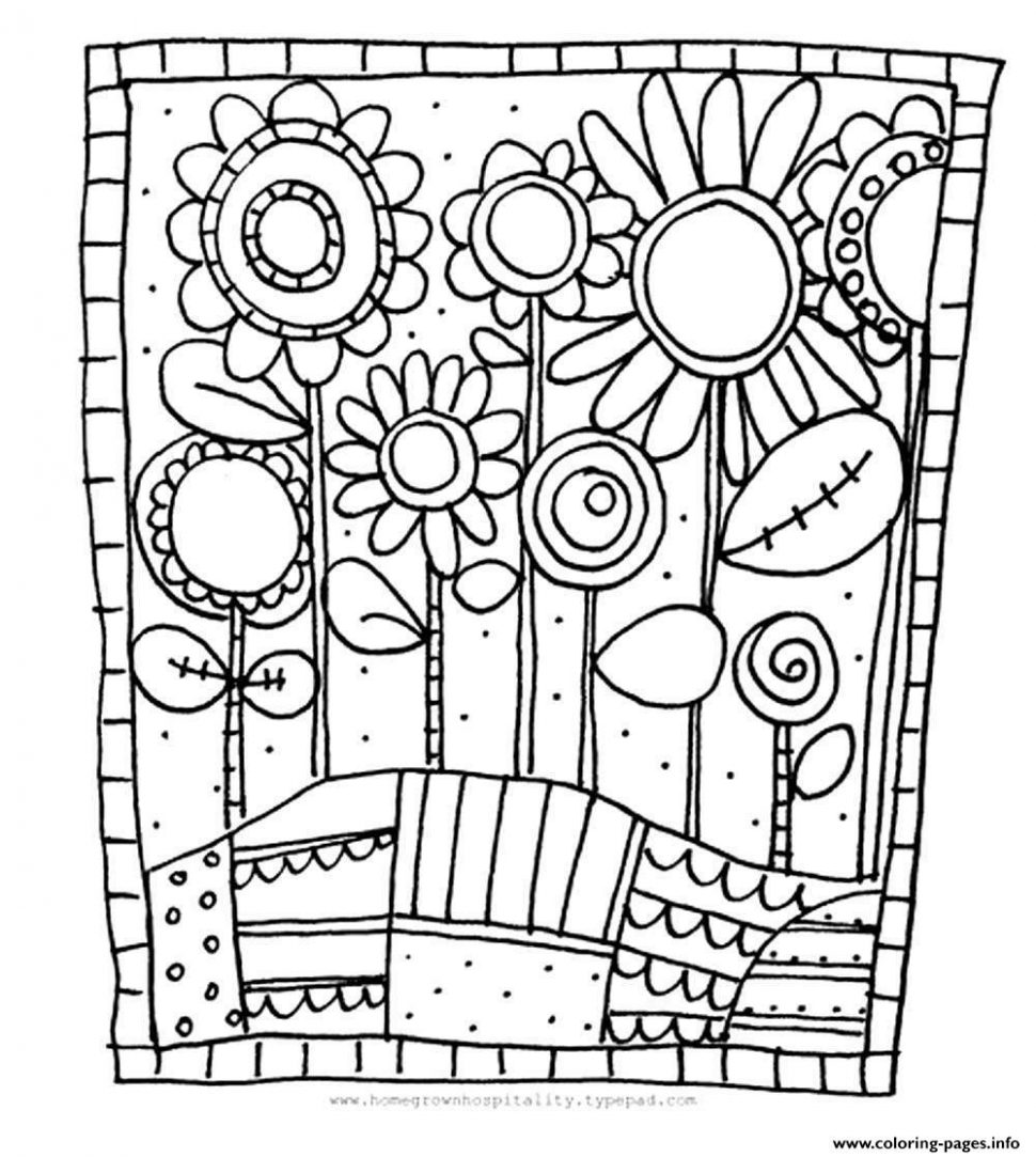 970x1083 Coloring Adult Simple Flowers Coloring Pages Printable Book
