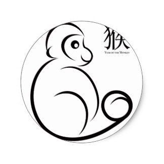 324x324 Postcard Simple Monkey Art Sketch Sketch Books Zodiac Monkey