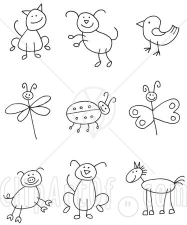 374x450 Gallery Animals Kids Drawing,