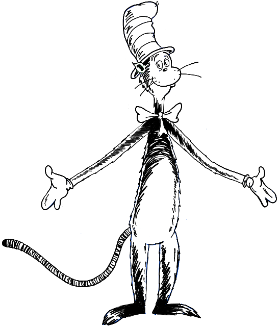 547x641 How To Draw The Cat In The Hat In Easy Step By Step Drawing
