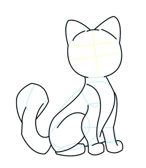 496x570 Kittens Clipart Simple Cartoon