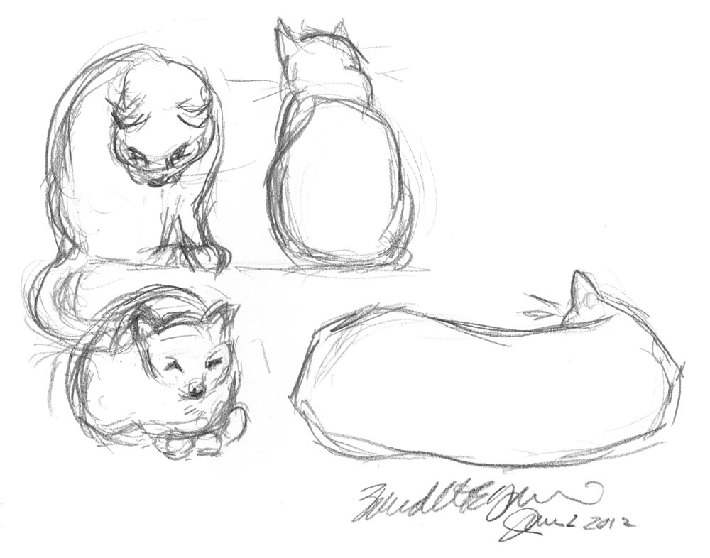 1000x786 Daily Sketch Easy Like Sunday, The Sketch ~ The Creative Cat