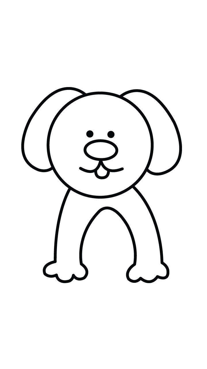 720x1280 How To Draw A Dog Step By Step