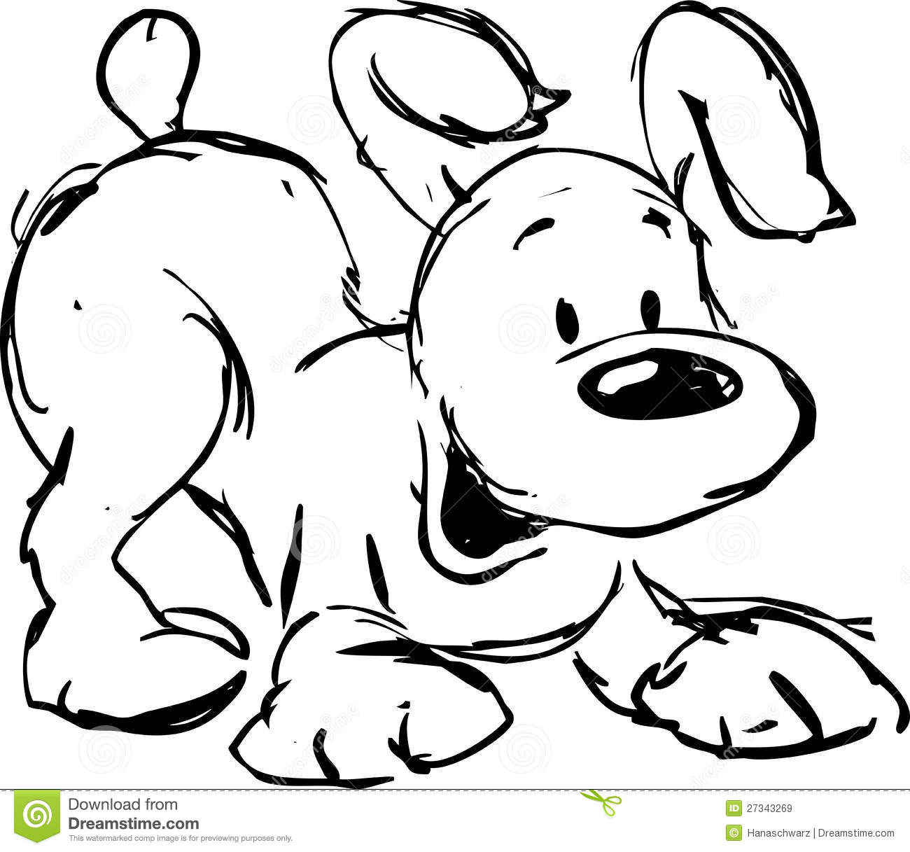 1300x1217 Cute Dog Illustration Royalty Free Stock Images Image 27343269