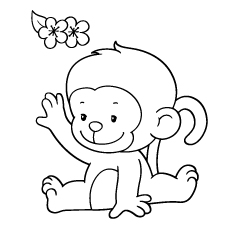 230x230 Top 25 Free Printable Monkey Coloring Pages For Kids