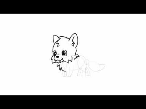 480x360 How To Draw Simple Cute Animals In Chibi Style Wolf