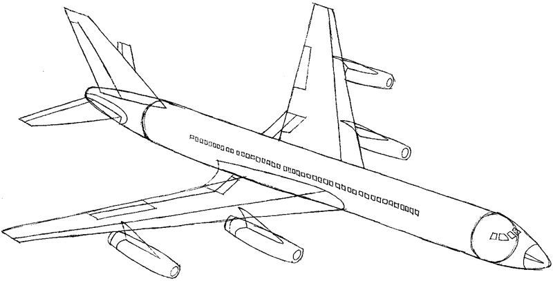 800x407 How To Draw An Airplane With Easy Step By Step Drawing Tutorial