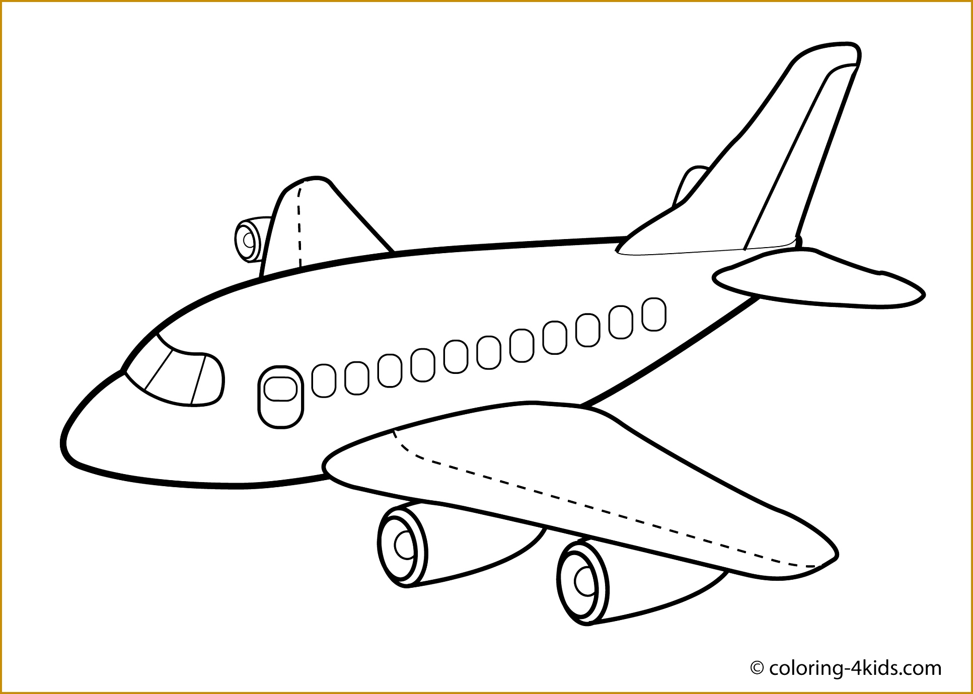 1933x1379 7 Airplane Drawing Template