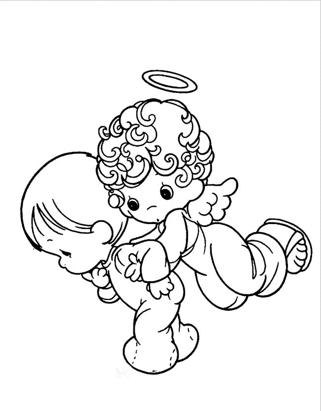 650x833 Amazing Baby Angel Coloring Pages Angels Coloring Pages Free