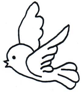 269x302 Simple Bird Clipart