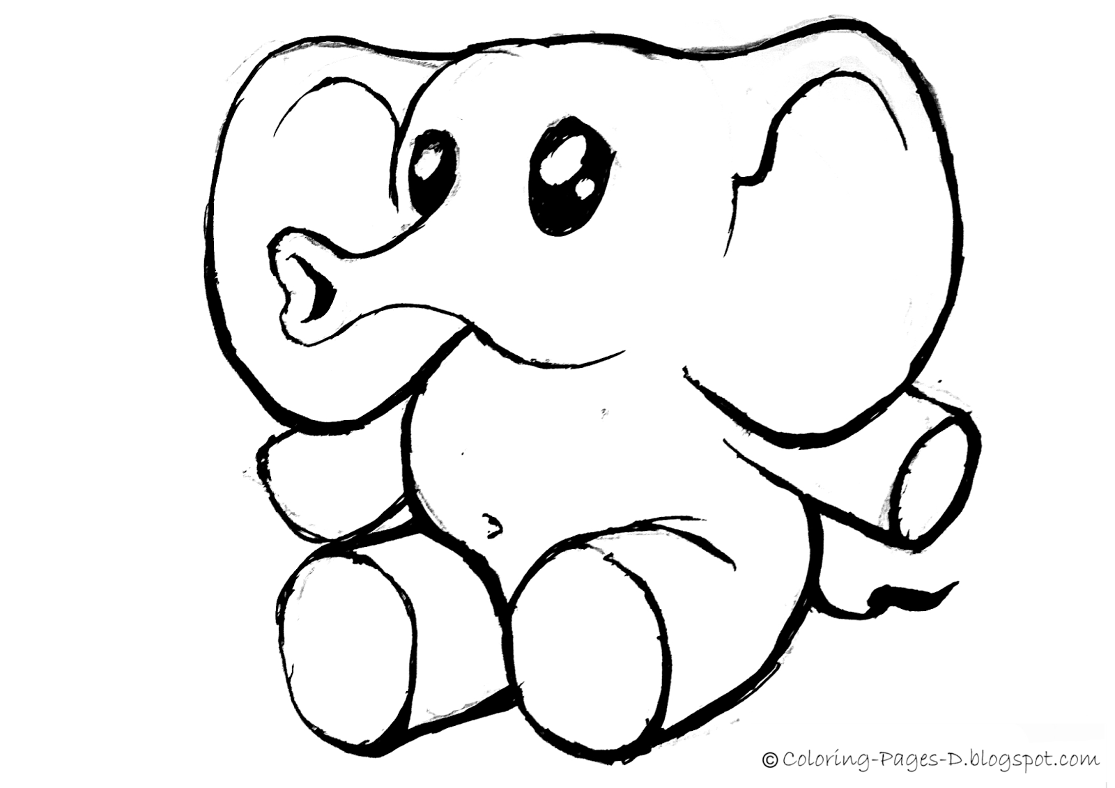 1600x1131 Coloring Pages D Free Elephant Coloring Pages