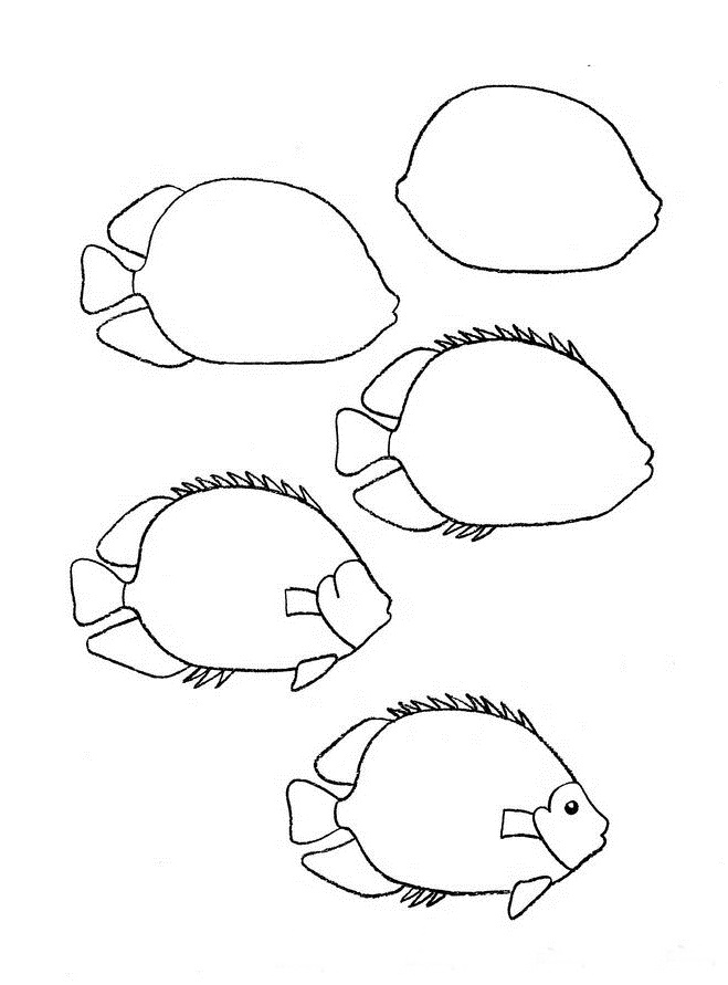 659x891 Draw A Simple Fish 10 Step By Step Drawing Lessons, Part 2