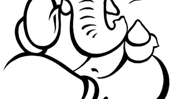 570x320 Simple Drawing Of Lord Ganesha Simple Pencil Sketches Of Lord