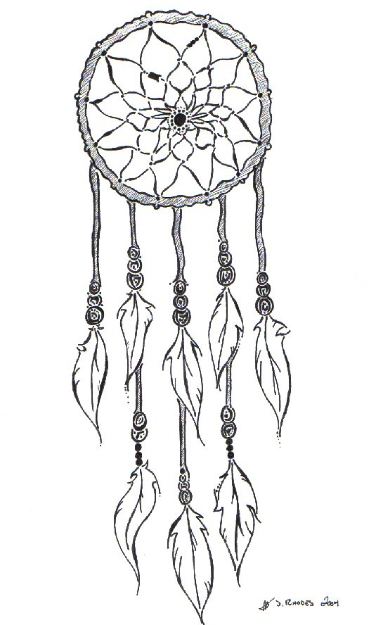 Simple Dreamcatcher Drawing at GetDrawings | Free download