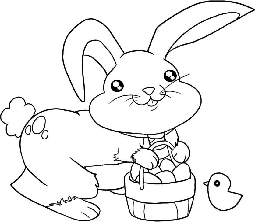 837x726 Easter Bunny Drawings Free Merry Christmas And Happy New Year 2018