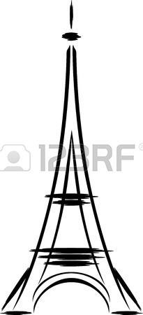 Simple Eiffel Tower Drawing at GetDrawings | Free download