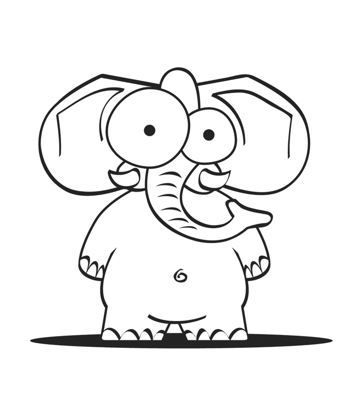 700x800 Elephant Template