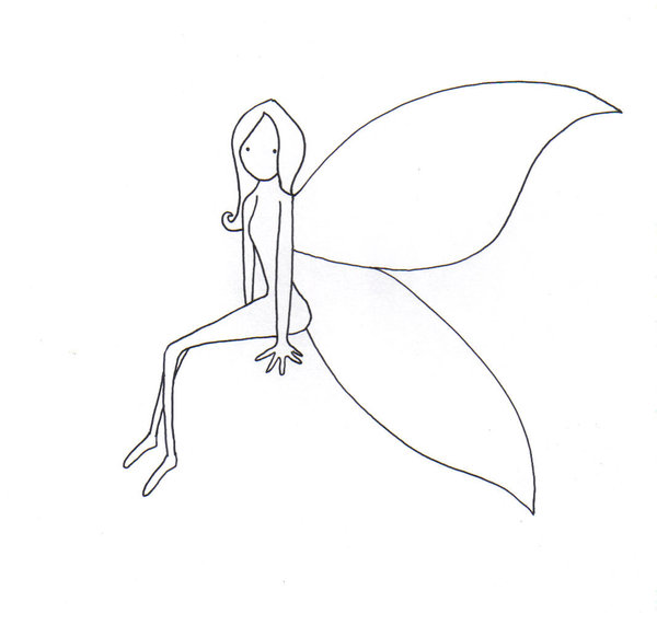 600x571 Simple Fairy By Gugu V On Art Inspiration Drawings