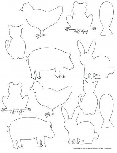 382x500 Best Photos Of Simple Farm Animal Templates