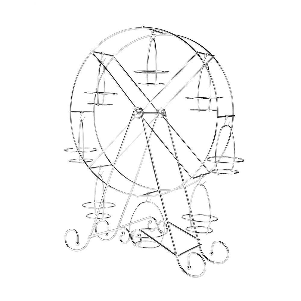 1000x1000 Ferris Wheel 8 Cups Stainless Steel Cupcake Stand Holder Wedding