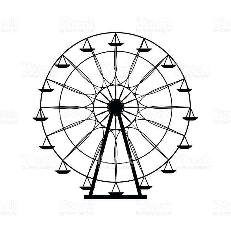 800x800 Ferris Wheel Silhouette Clip Art