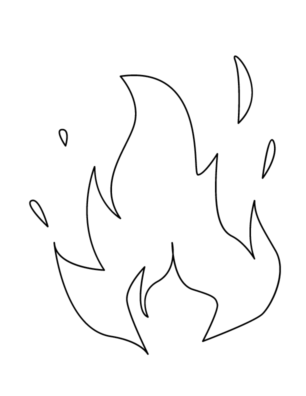 612x792 Fire Coloring Pages