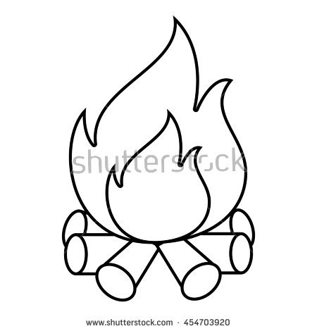 450x470 How To Draw Fire