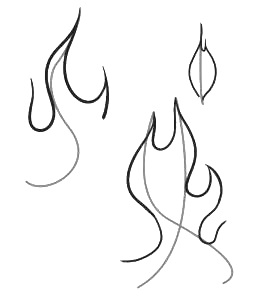 254x302 How To Draw Flames Step By Step 5 Drawing Lessons
