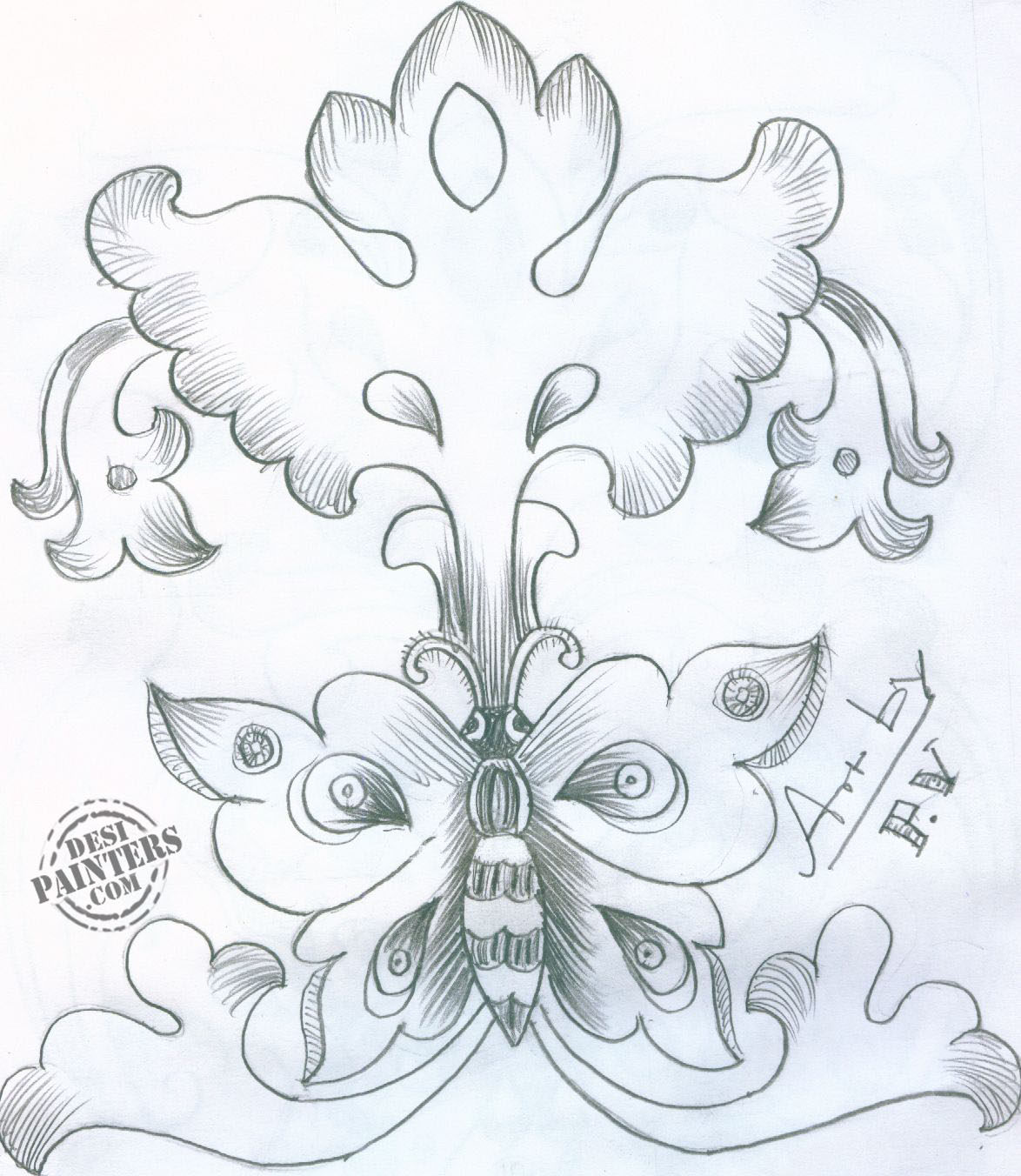 1174x1352 Simple Pencil Art Of Flowers Sketches Archives