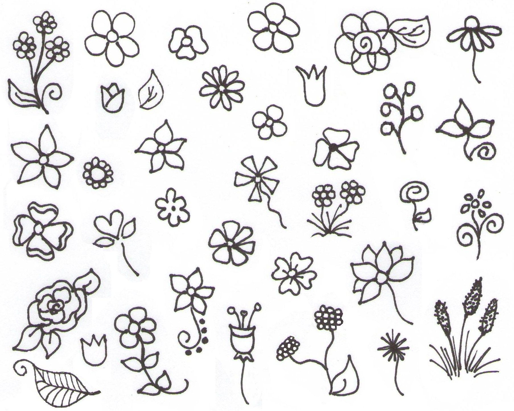 1806x1443 My Inspiration Flower Doodles! Flower Doodles, Simple Doodles