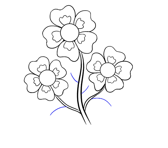 678x600 How To Draw Cartoon Flowers Easy Step By Step Drawing Guides