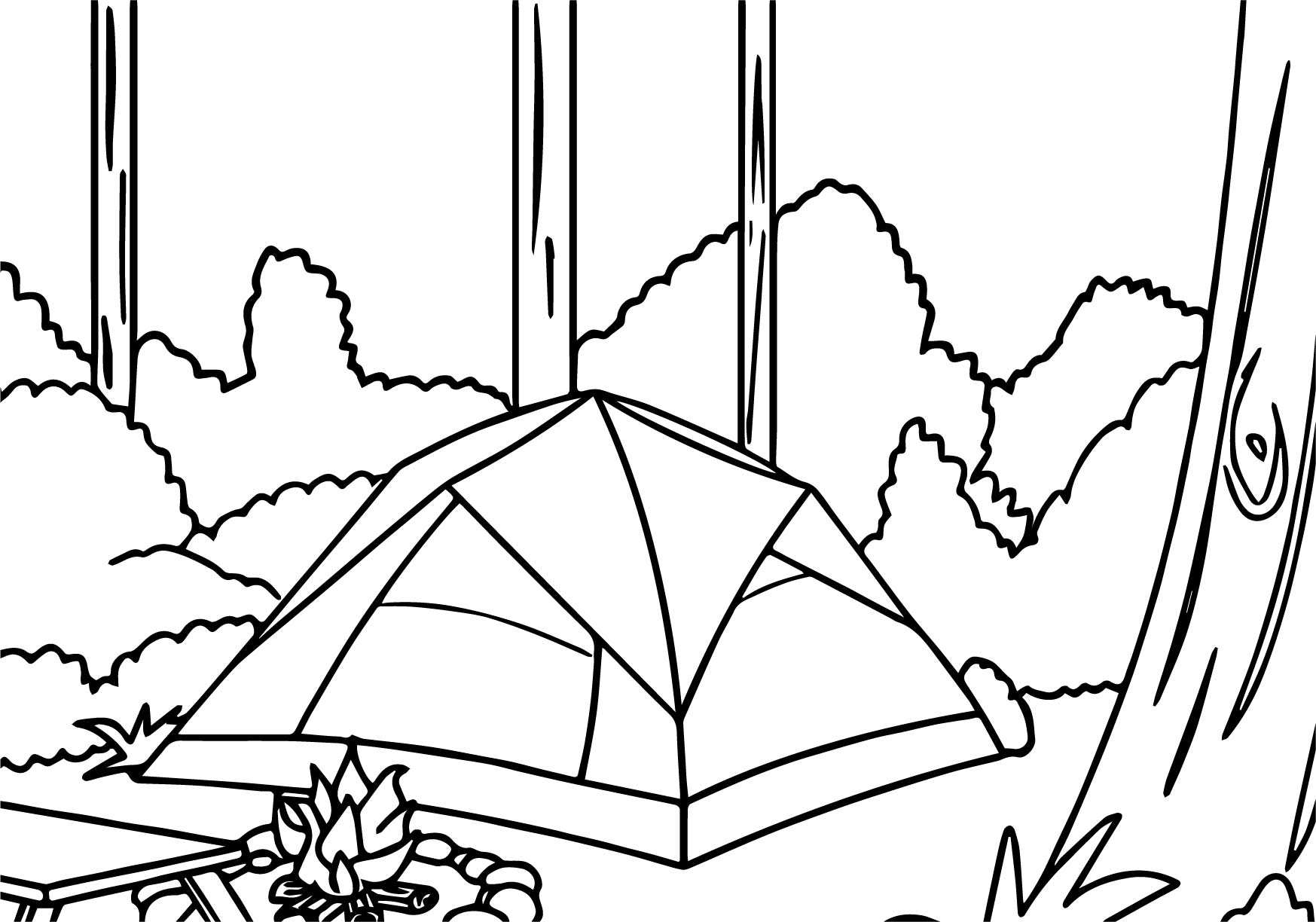 1747x1224 Forest Coloring Pages For Adults Habitat Animals Rainforest Trees